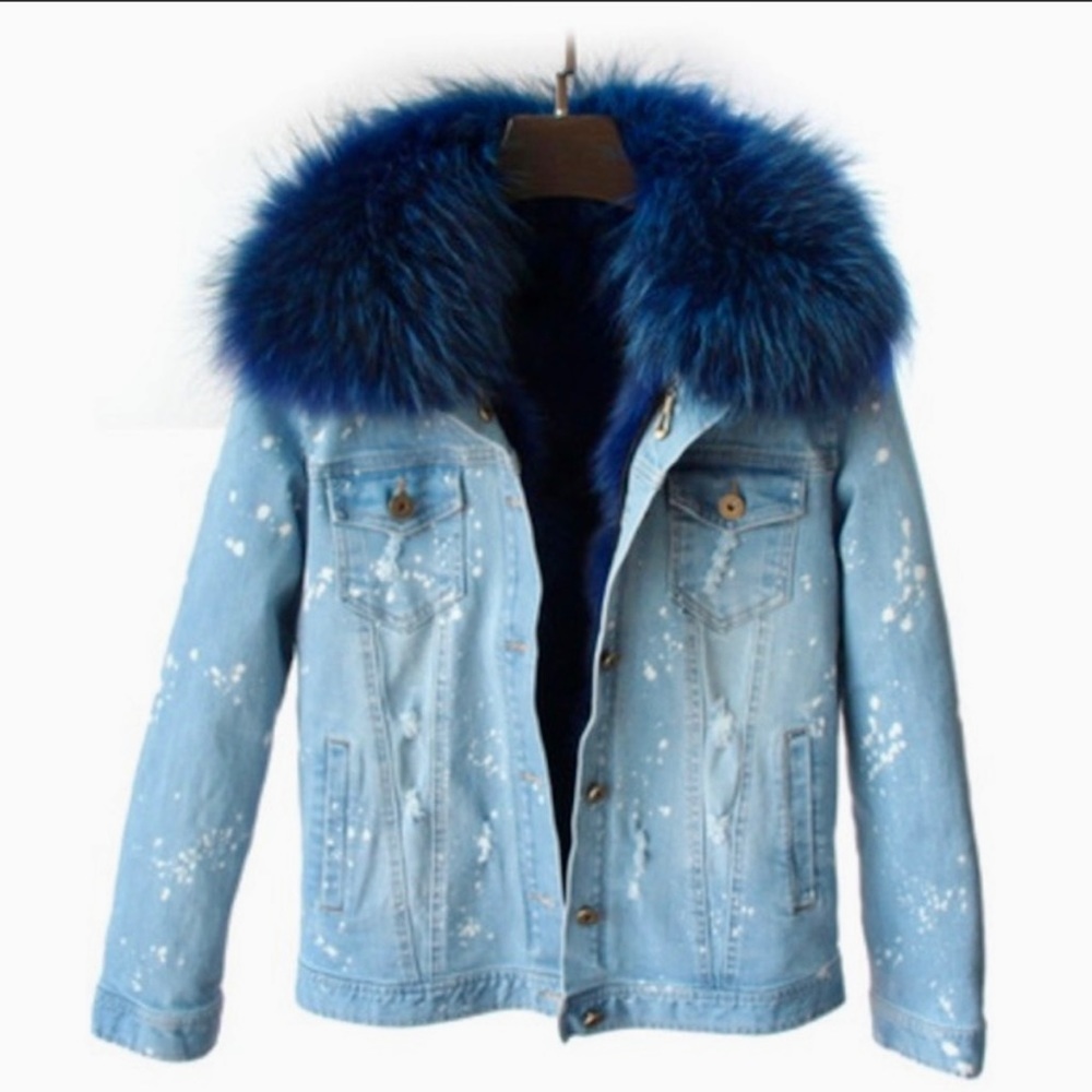 Fur Denim Jacket